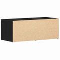 vidaXL TV skrinka 80x34x30 cm Čierny dub Kompozitné drevo