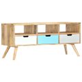 vidaXL TV skrinka 110x35x48 cm masívne mangovníkové drevo