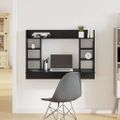 vidaXL Nástenný stôl Čierny dub 105 x 48 x 75 cm Kompozitné drevo