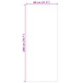vidaXL Kusové koberce SIROLO Antracitová 200 x 80 cm Polyester