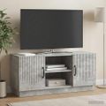vidaXL TV skrinka Betónovo sivá 102 x 34,5 x 47 cm Kompozitné drevo