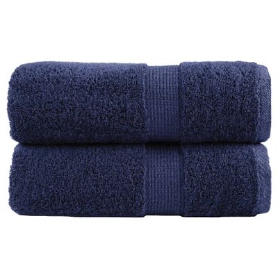 vidaXL Prémiové umývacie utierky SOLUND 2 ks námornícka modrá 30x30 cm 600 g/m²