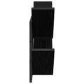 vidaXL Nástenná plávajúca polica 2 ks Čierny dub 43 x 15 x 47 cm