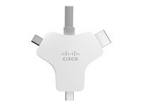 Kábel video / audio / data - HDMI s pinmi (samec) do HDMI, Mini DisplayPort, USB-C s pinmi (samec) - 9 m - pre Webex Room Kit Mini - No Encryption and No Radio, Room Kit Pro