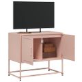 vidaXL TV skrinka ružová 68,5x39x60,5 cm oceľ