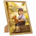 vidaXL Fotorámiky na stenu alebo stôl 5 ks zlaté 50x60 cm MDF