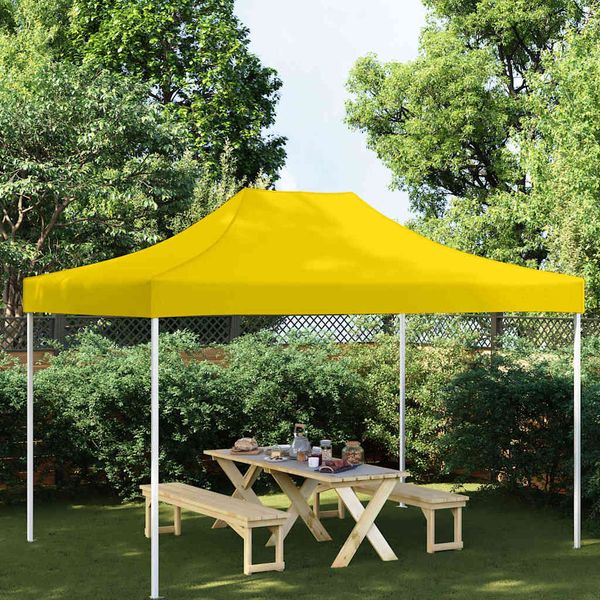 vidaXL Strecha na párty stan 4x3 m, žltá 270 g/m²