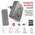 GoSmart Domový bezdrôtový zvonček P5735SS do zásuvky s WiFi