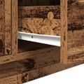vidaXL TV skrinka s LED svetlami staré drevo 100x41x50 cm