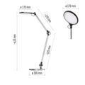 LED stolná lampa EMOS Z7615 KAREN, čierna