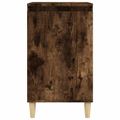 vidaXL Nočný stolík dymový dub 40x35x70 cm spracované drevo