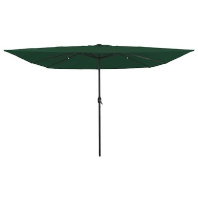 vidaXL Záhradný slnečník Zelená 295 x 295 x 245 cm Polyester a oceľ