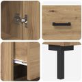 vidaXL Highboard Remeselný dub 34,5 x 34 x 180 cm Kompozitné drevo