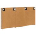vidaXL Set kabinetov do kúpeľne 3 ks 140 x 14,5 x 70 cm