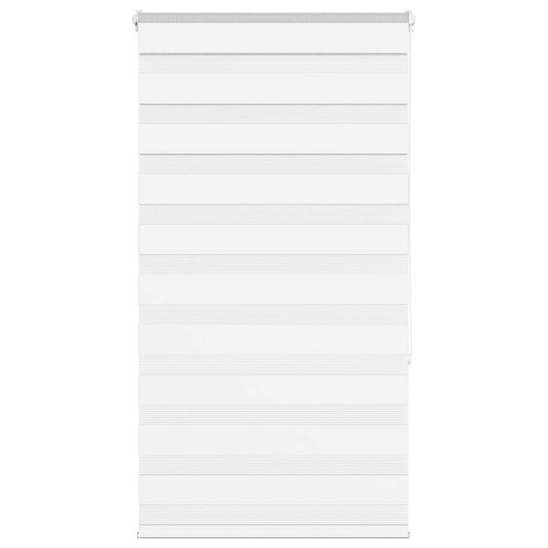 vidaXL Zebra roleta biela 80x150 cm šírka látky 75,9 cm polyester
