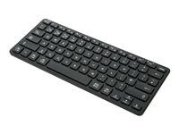 Klávesnica - kompaktná, pre viac zariadení, antibakteriálna - bezdrôtová - Bluetooth 5.1 - QWERTY - britská - čierna - B2B