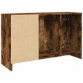 vidaXL Umývadlová skrinka dymnový dub 90x29x55 cm kompozitné drevo