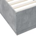 vidaXL Posteľný rám betónový sivý 90x200 cm borovicový masív