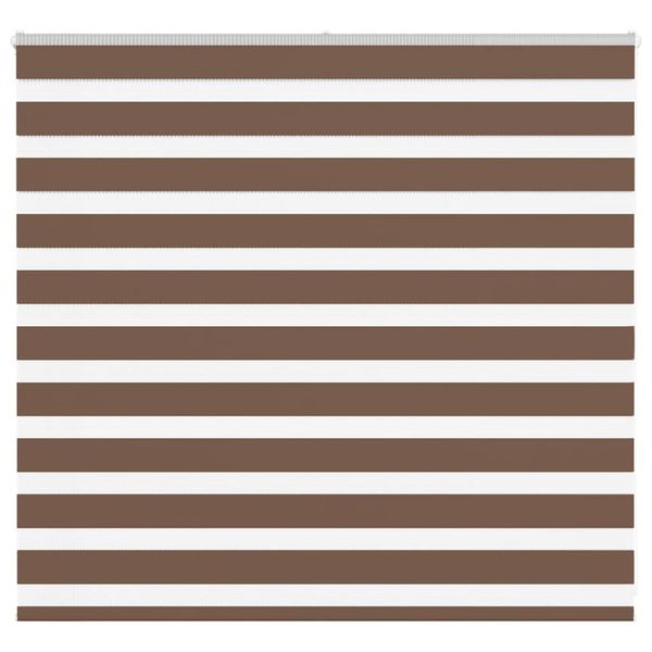 vidaXL Zebra roleta hnedá 165x100 cm šírka látky 160,9 cm polyester