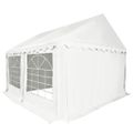 vidaXL Záhradný stan z PVC, 3x4 m, biely