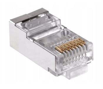 Konektor UTP CAT6 RJ45 8p8c tienený neskladaný na drôt