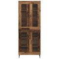 vidaXL Highboard 2 ks Staré drevo 69,5 x 34 x 180 cm Kompozitné drevo