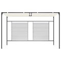 vidaXL Altánok so zaťahovacou strieškou 3x4x2,3 m krémový 180 g/m²