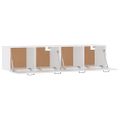 vidaXL Nástenné skrinky 2 ks biele 60x36,5x35 cm spracované drevo