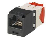 Modul - CAT 5e - čierna - 1 port