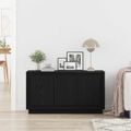 vidaXL Servírovacia skriňa Čierny dub 102 x 35 x 55 cm