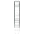 vidaXL Oblúkový gabionový kôš 10ks 400x50x200/220cm pozinkované železo