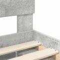 vidaXL Rám postele Betónová 160 x 200 cm Kompozitné drevo