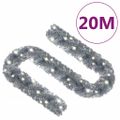 vidaXL Vianočná girlanda s LED svetielkami 20 m strieborná