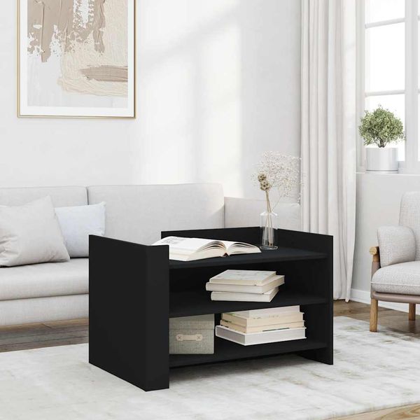 vidaXL Konferenčný stolík čierny 80x50x50 cm kompozitné drevo