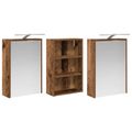 vidaXL Set kabinetov do kúpeľne 3 ks 126 x 16 x 62.5 cm