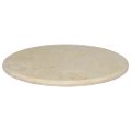 vidaXL Stolová doska krémová Ø60x2,5 cm mramor