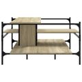 vidaXL Konferenčný stolík dub sonoma 100x100x48,5 cm kompozitné drevo