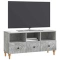 vidaXL TV skrinka Betónovo Sivá 102 x 34,5 x 50 cm Konštruované drevo