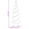 vidaXL Kovový vianočný stromček Čierna 150 cm Oceľ