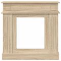 vidaXL Rám krbu Dub sonoma 102 x 26 x 100 cm Kompozitné drevo