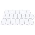 vidaXL Dlaždica s perím 50 ks Biela šedá 30 x 30 cm Polyuretán a PET