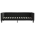 vidaXL Denná posteľ s matracom čierna 80x200 cm látka