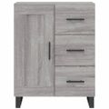 vidaXL Vysoká skrinka sivý dub sonoma 69,5x34x180 cm spracované drevo