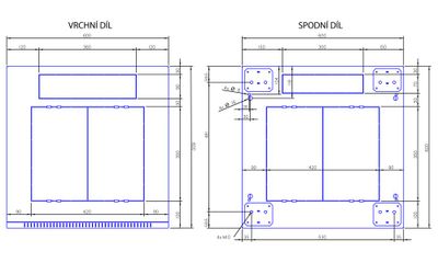 Triton 19' rozvaděč stojanový 15U/600x600 plechové dveře, šedá Rozvadec, stojanový, 19", 15U, 600×600, plechové dvere