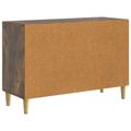 vidaXL Servírovacia skriňa Dymový dub 89 x 34,5 x 60 cm