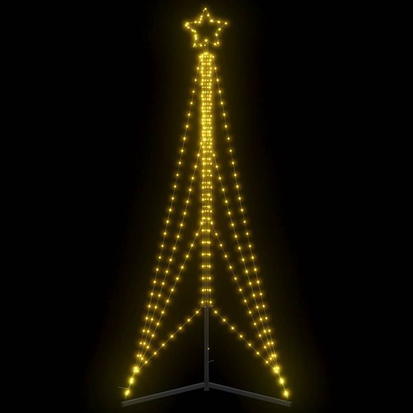 vidaXL LED vianočný stromček 483 LED teplá biela 240 cm