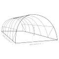 vidaXL Skleník 24 m² 6x4x2 cm