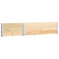 vidaXL Vyvýšené záhony 3 ks 50x150 cm borovicový masív