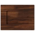 vidaXL Obdĺžnikový stôl 90 x 50 x 3,5 cm Obdĺžnikový Tmavohnedá