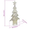vidaXL Vianočný stromček 240 LED Teplá biela 180 cm Ratan